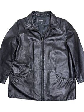 COLEBROOK Genuine Leather Business Casual Winter Jacket Coat Womens 1X